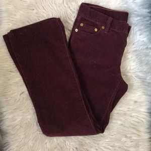 ❤️ Burgundy J.Crew Velvet Pants